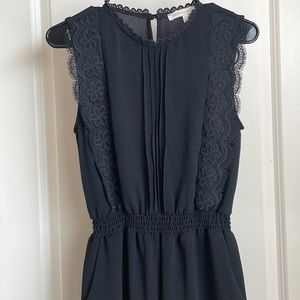 Black wide legs Jumpsuit , size small